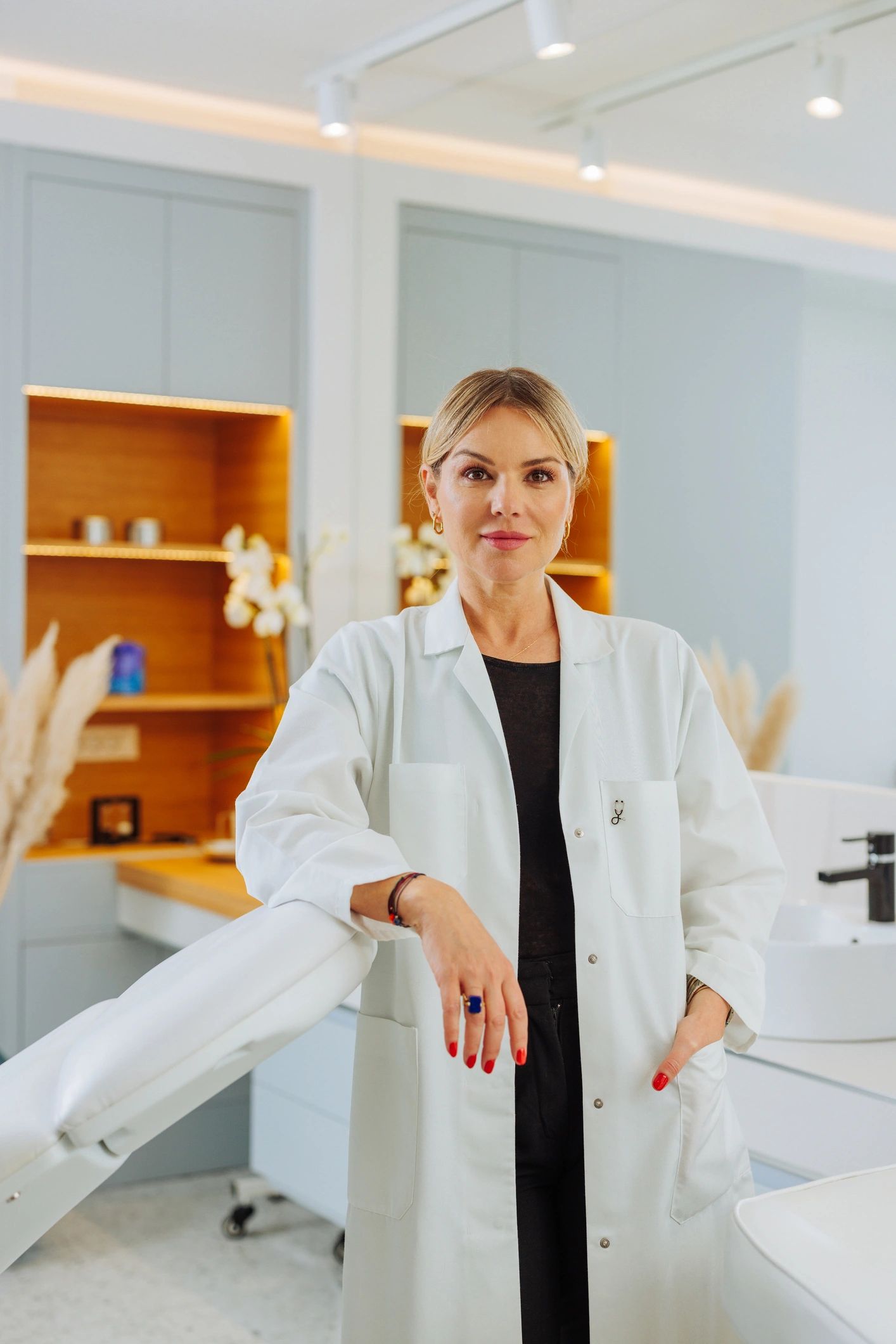 Portrait of a female dermatologist in a clinic